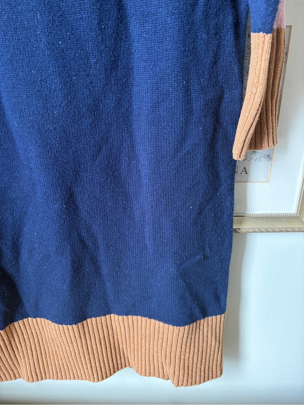 Boden Blue Jessica Merino Dress 8 petite - Picture 8 of 11